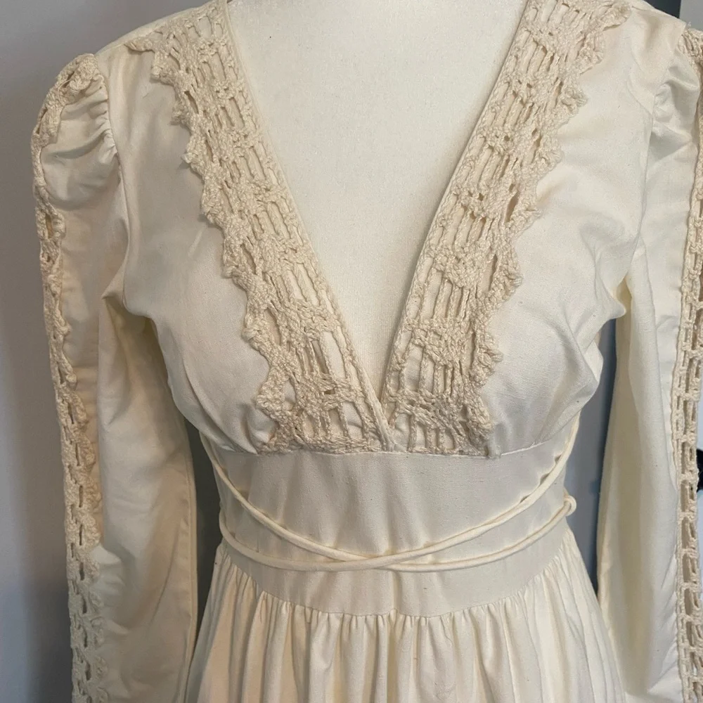 Vintage Gunne Sax maxi dress 1970s size 5 - Picture 3 of 16